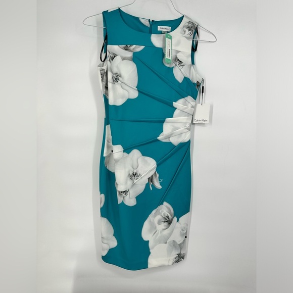 NWT Calvin Klein Floral Dress - Picture 1 of 5